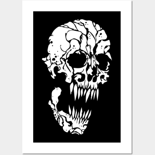 horror skull Posters and Art